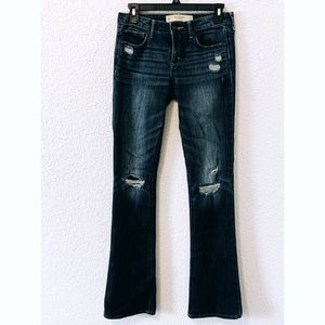 Bootcut distressed jeans
